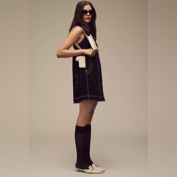 Pilcro Sleeveless Denim Shift Dress - Picture 2 of 5